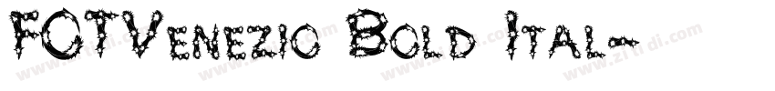 FOTVenezio Bold Ital字体转换